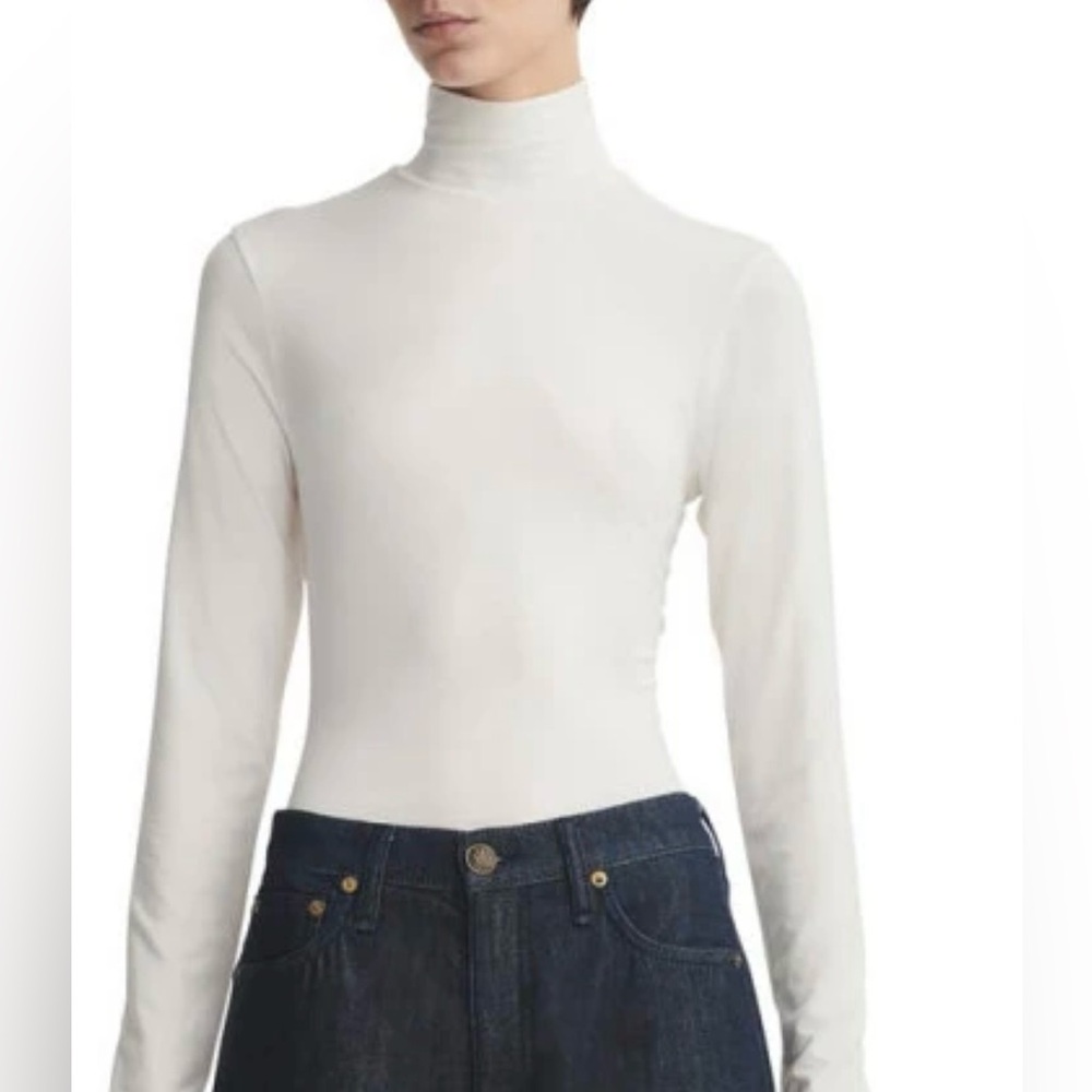 Rag & Bone “Luca” Stretch-Knit Longsleeved Turtle… - image 2